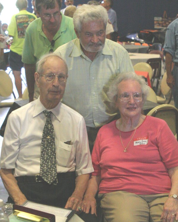 The man of the hour, Raymond Parks, with his sister Mary and Gordon Pirkle.