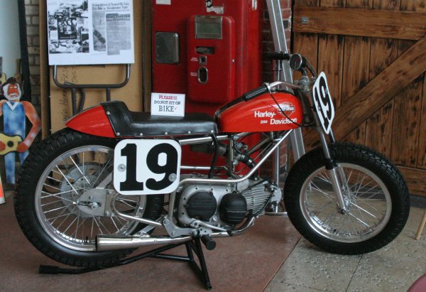 T.C. Chambers brought this restored motorcycle, raced at Lakewood by Ray Little, to the reunion.