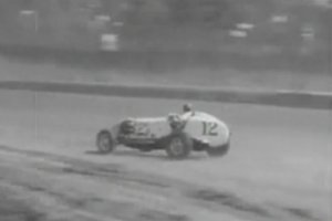 A rare glimpse of pole sitter Rex Mays, who would lead three laps in the event. He would complete only 19 laps before falling out due to engine trouble.