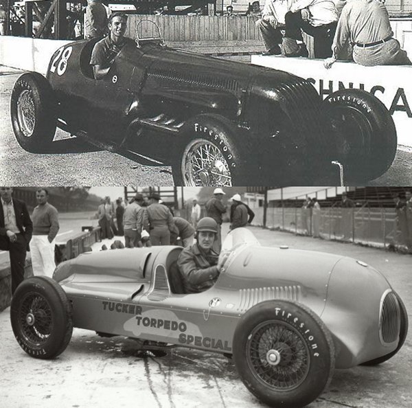 George Robson (top) and George Barringer (bottom) are remembered today for their skills and daring during a dangerous time in motorsports.  Barringer photo courtesy Bill Barringer