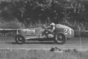 Ted Horn dominated the Labor Day, 1946 race at Lakewood Speedway.  He was the dominate force in dirt track racing after World War II.  He was also the driving hero of T.C. Chambers of Atlanta.  Photo courtesy GARHOFA