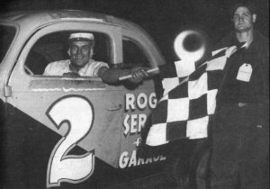 Jack Smith and Harvey Jones after a win at the legendary Peach Bowl in Atlanta.  Smith dominated the track in the early fifties.