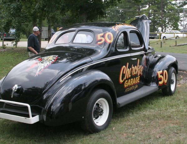 Normally on display at the Georgia Racing Hall of Fame in Dawsonville, Gober Sosebee's car was a popular display at Arcade's City Park.