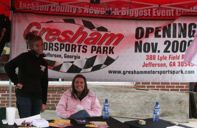 Representatives from Gresham Motorsports Park were on hand to tell festival goers about the redesigned track.