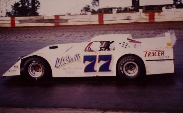 "Slick" in late model action.