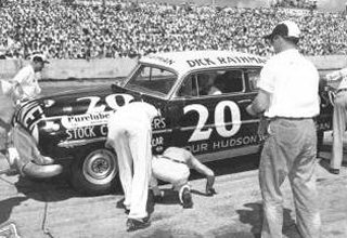 Dick Rathmann piloted his Hudson Hornet to three wins in a row.