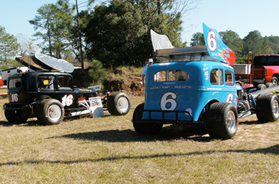 These replicas of Charlie Mincey’s #16 and Harvey Jones’ #6 look ready to race.  The Jones car ws built and owned by Cooley Hobdy of Valdosta, GA.
